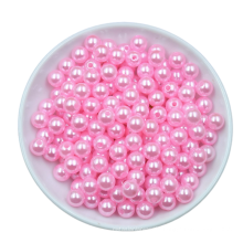 Wholesale Fashion 4MM 5MM 6MM 8MM 10MM 12MM 14MM 16MM Plastic Pearl Beads with hole for DIY